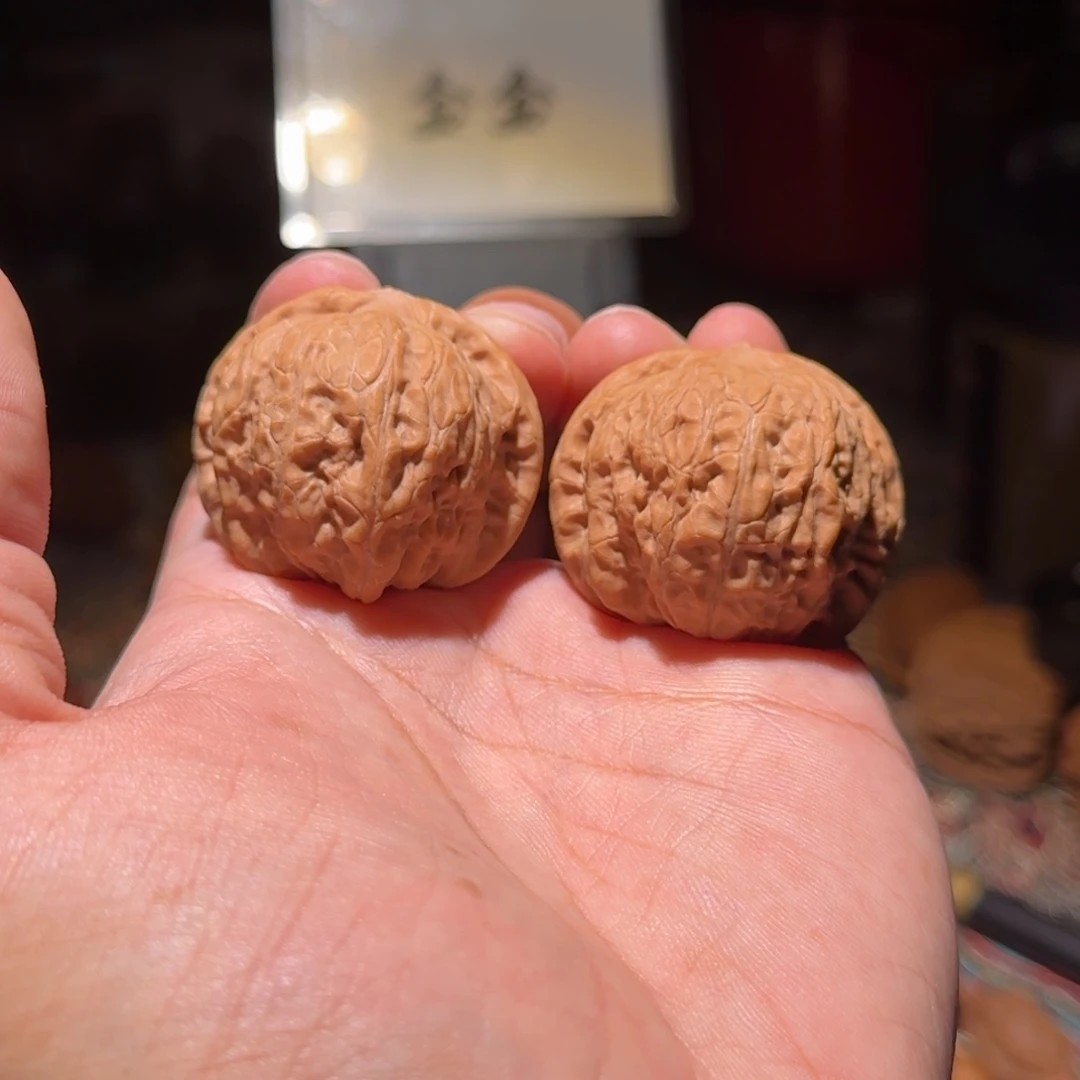 把件核桃1300乾隆磨，尺寸39