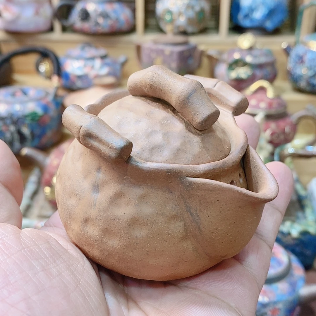 粗陶志野柴烧茶器