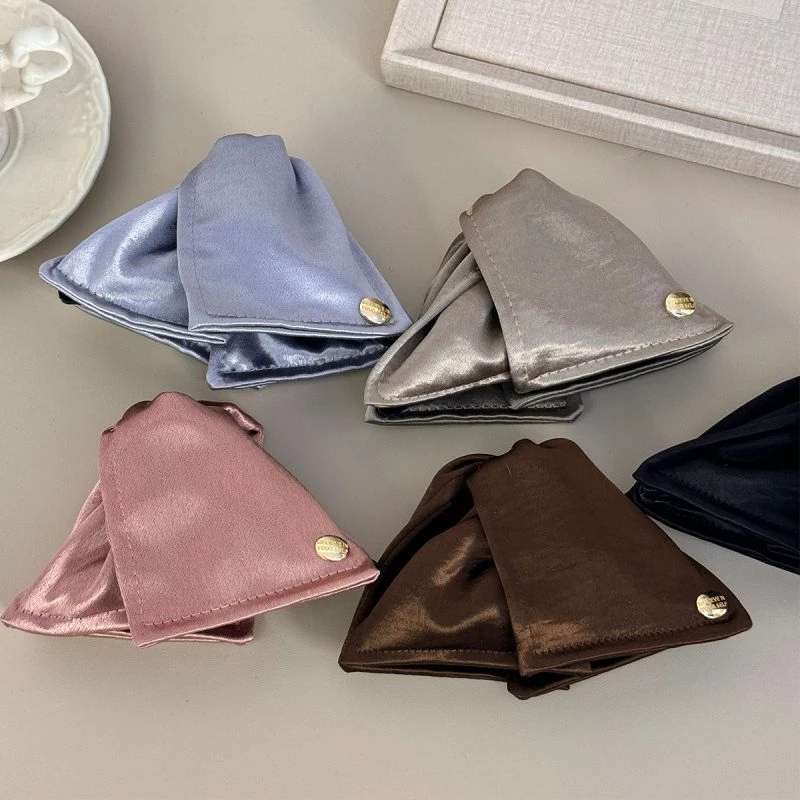 ins小饰品法式简约布艺贝壳抓夹女高级感抓夹气质蝴蝶结珍珠抓夹