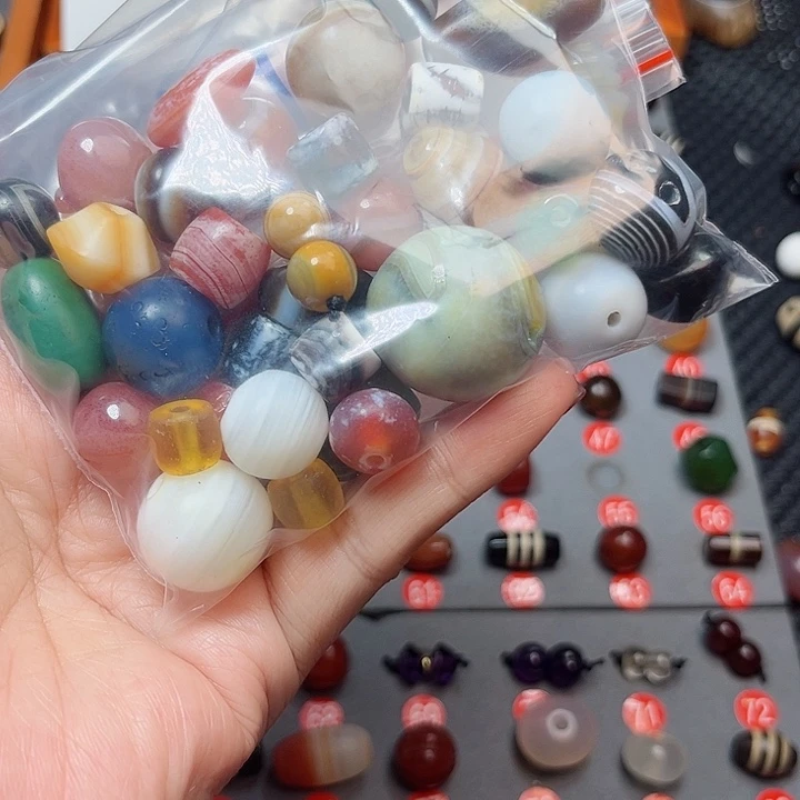 未镶嵌玛瑙/玉髓珠宝半成品浅*