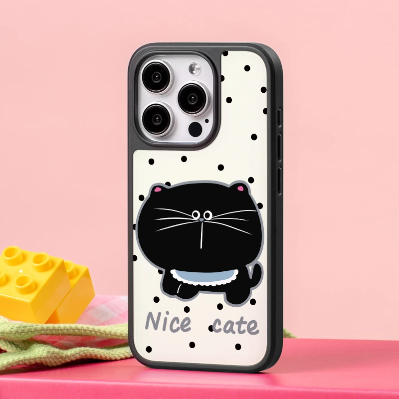 【GGHU】大脸猫咪适用苹果16promax可爱15Pro全包14防摔13/12手机壳