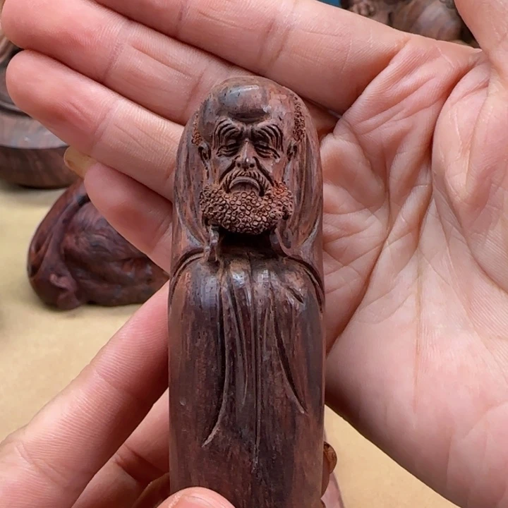 黄花梨/降香黄檀达摩印章
