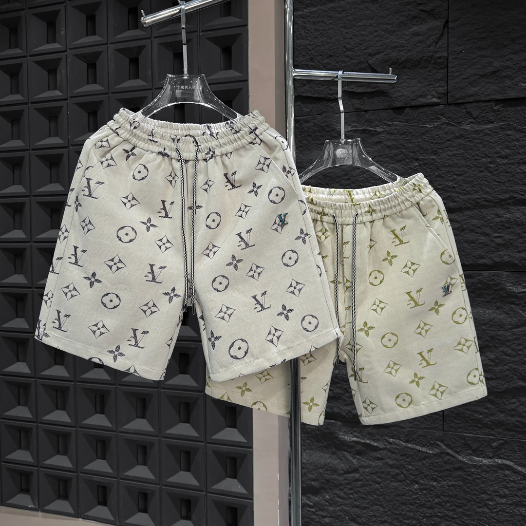 SP-D276-夏季新款奢潮重工提花男士短裤男女同款宽松轻奢百搭潮牌