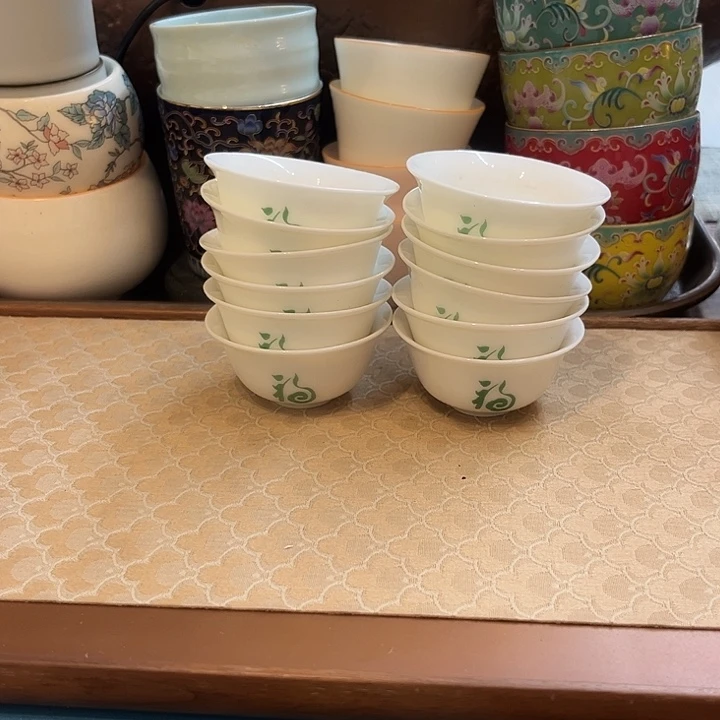 陶瓷单杯微瑕12个福字
