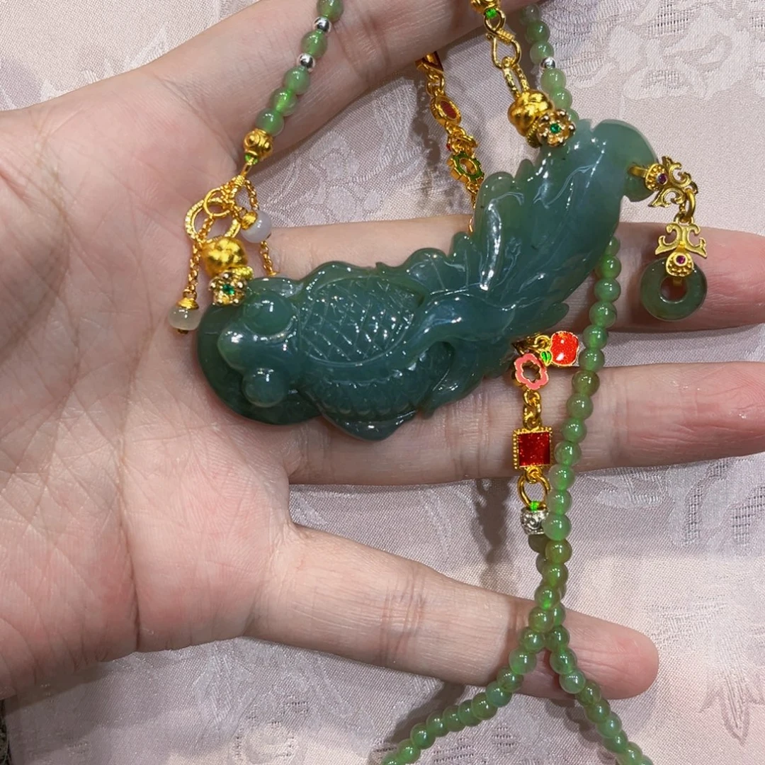 翡翠合金吊坠(赠链)