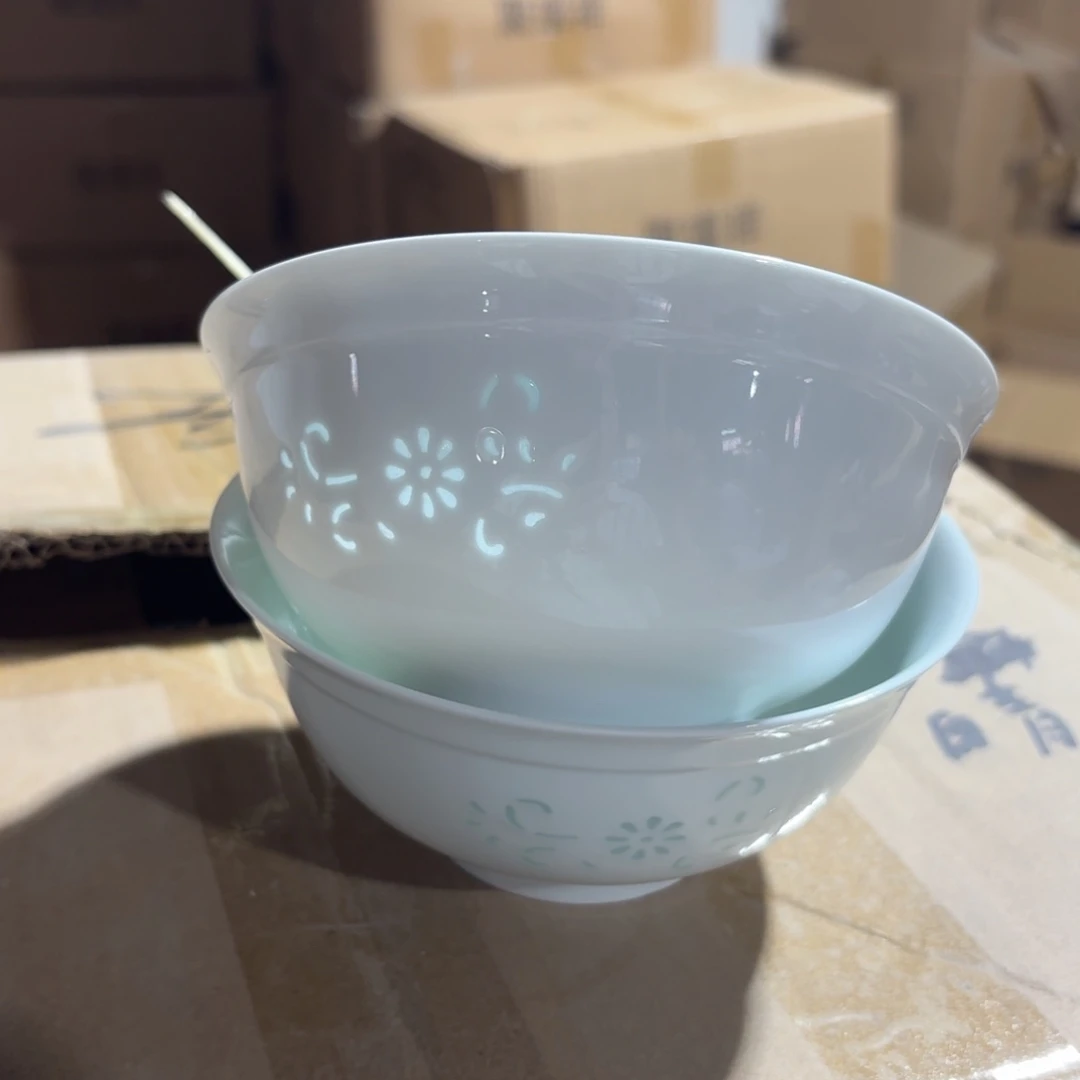一级品白米饭碗蒲公英2个
