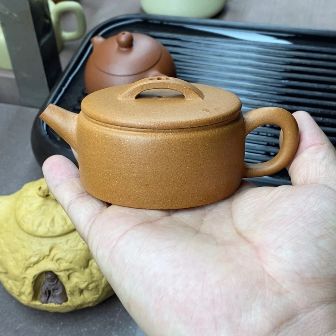 茶壶紫砂黄降汉瓦