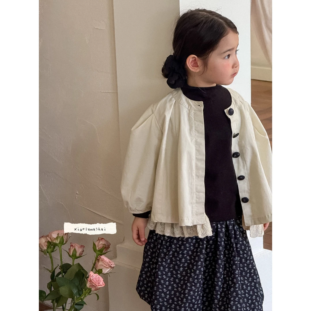 【糯叽叽】XLMS·25秋~独特洋气时髦女童装儿童T恤打底衫95607（汉服）