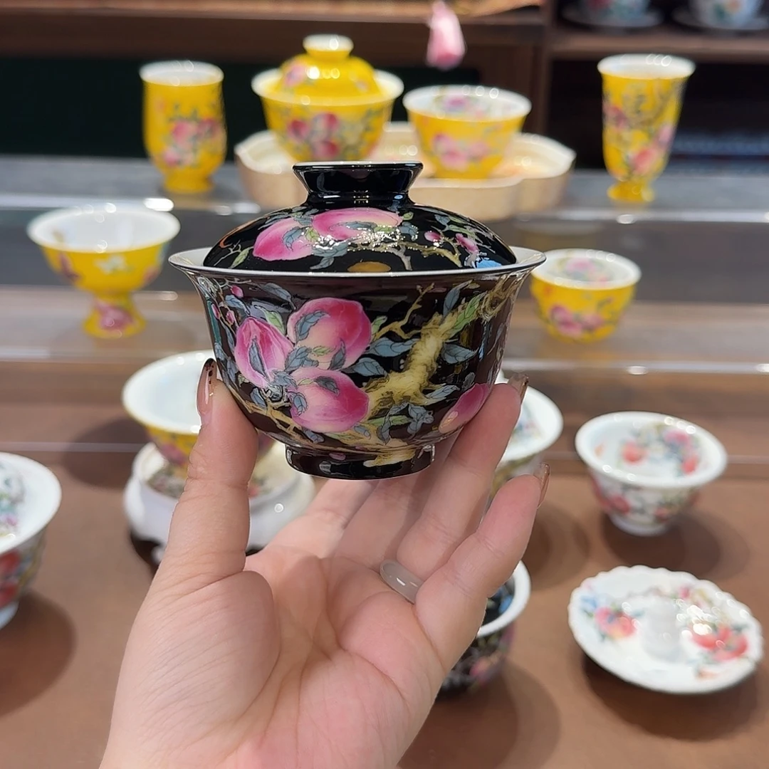 珐琅彩主人杯茶具套装