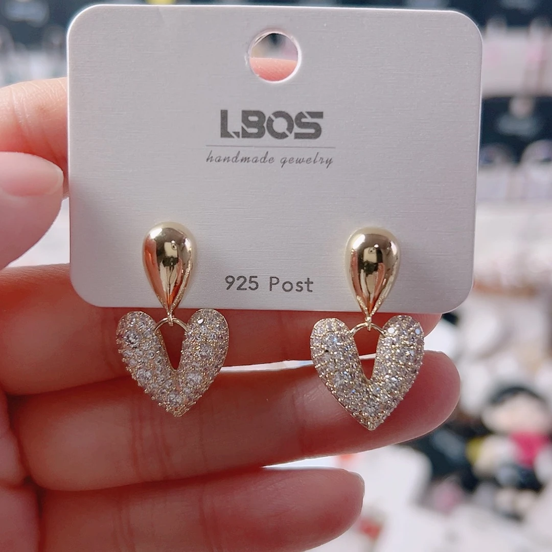 琉璃纯铜合金耳环的