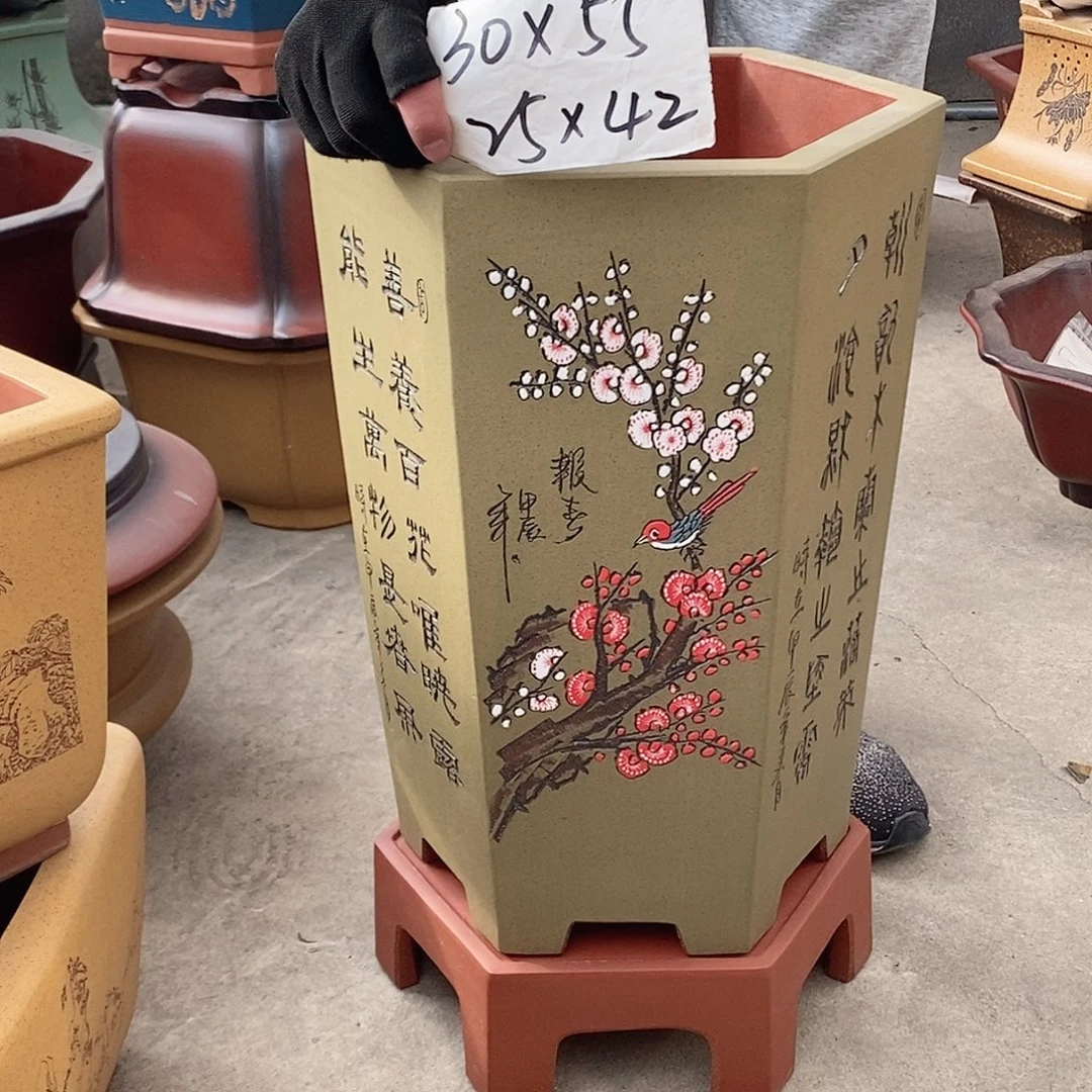 紫砂花盆紫砂花盆