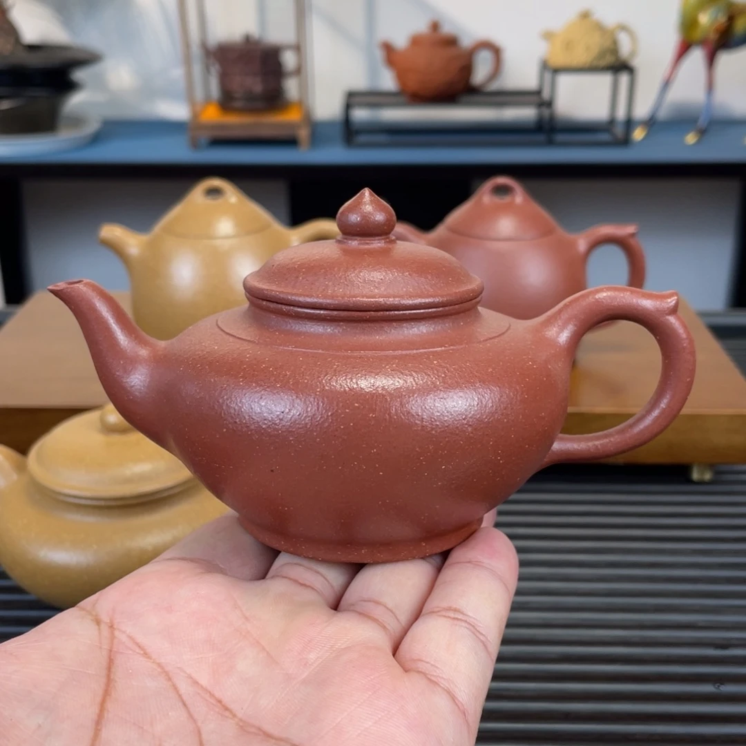 茶壶紫砂红降坡笑樱200cc