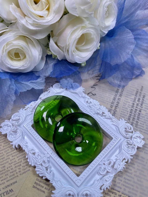 绿色平安扣吊坠发一个L113