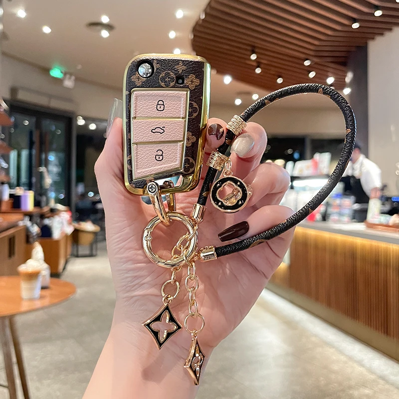 大众汽车钥匙套朗逸宝来速腾途岳途观l扣探岳凌渡探歌高尔夫7壳包