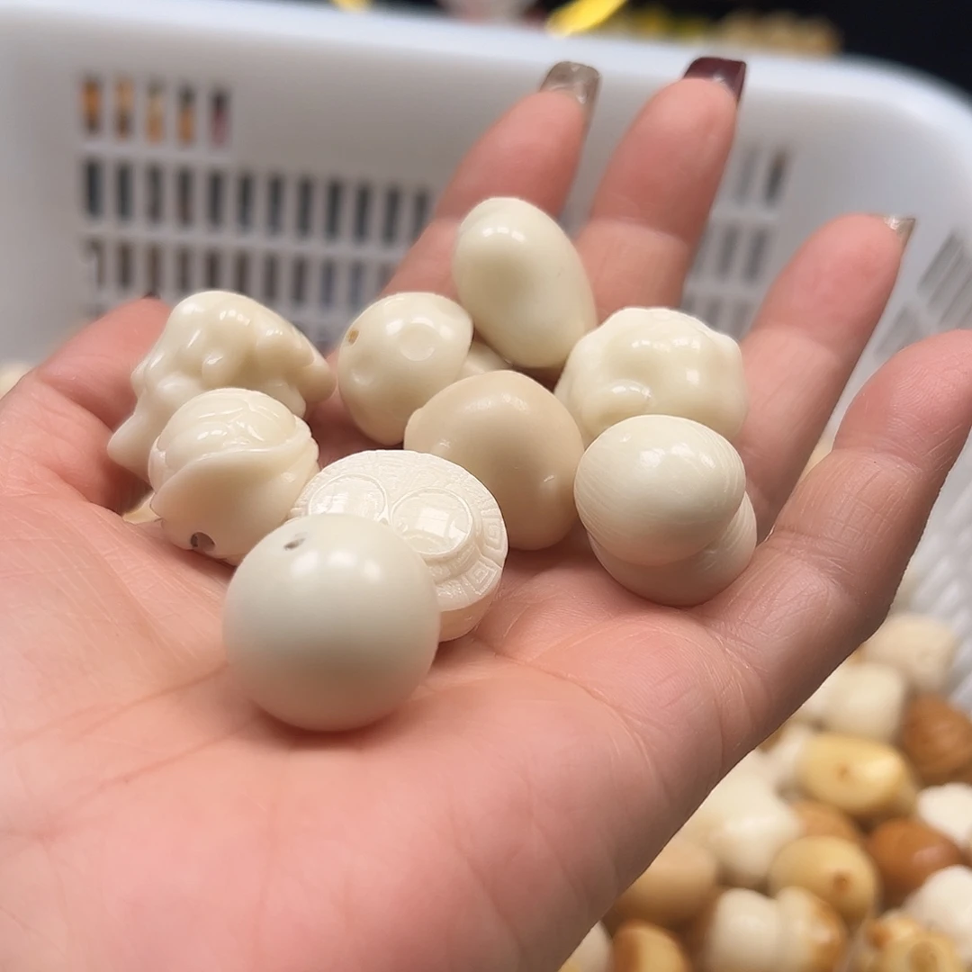 菩提根/象牙果手串通货牙果混100颗