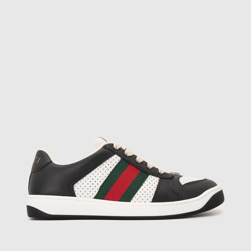 GUCCI古驰牛皮圆头系带透气女鞋休闲鞋板鞋570442AAA4S1061