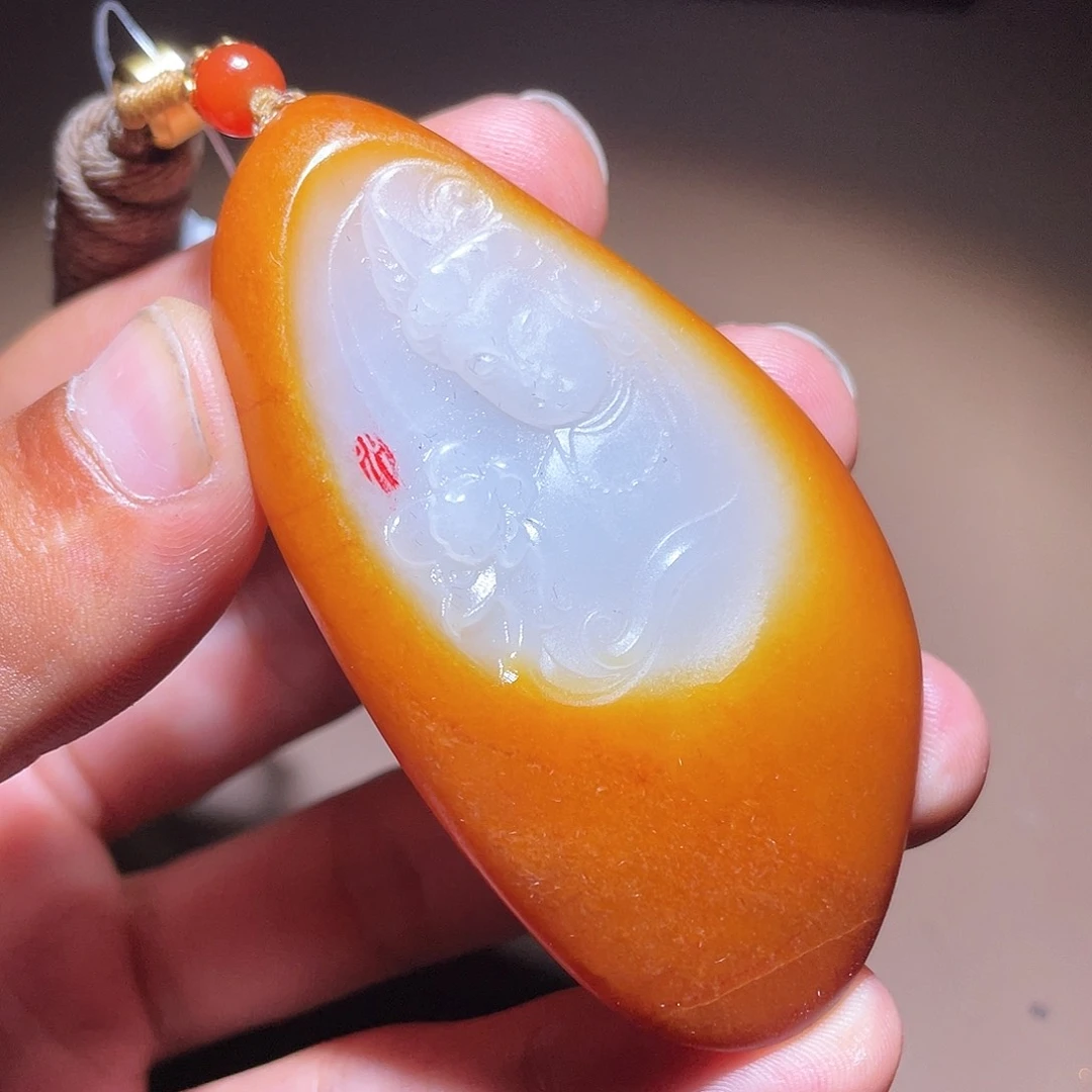 和田玉未镶嵌颈饰D2