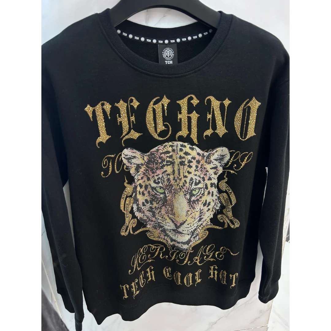 TCH经典豹头卫衣T21311C6038