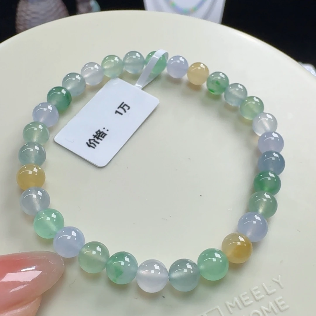 未镶嵌手串翡翠小高冰果冻马卡龙卡6性价比超高！