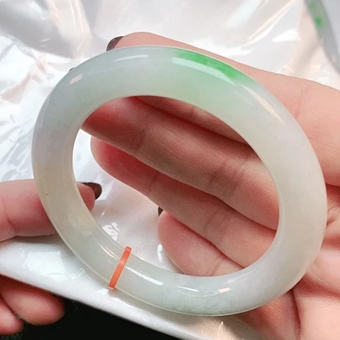 未镶嵌手镯翡翠圆条0542