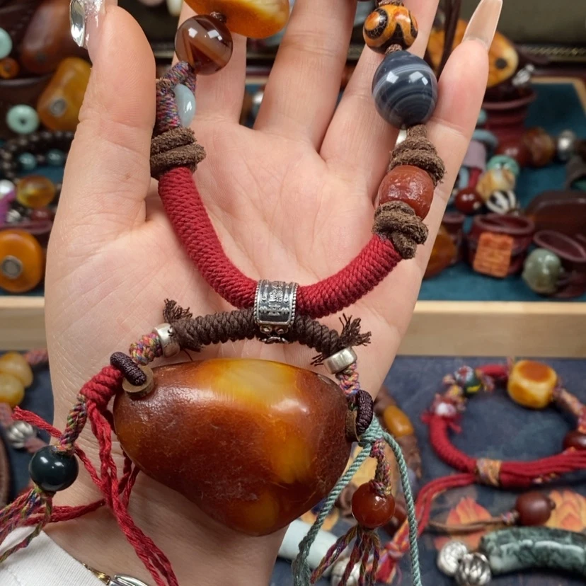 【闪购商品】蜜蜡颈饰未镶嵌项链