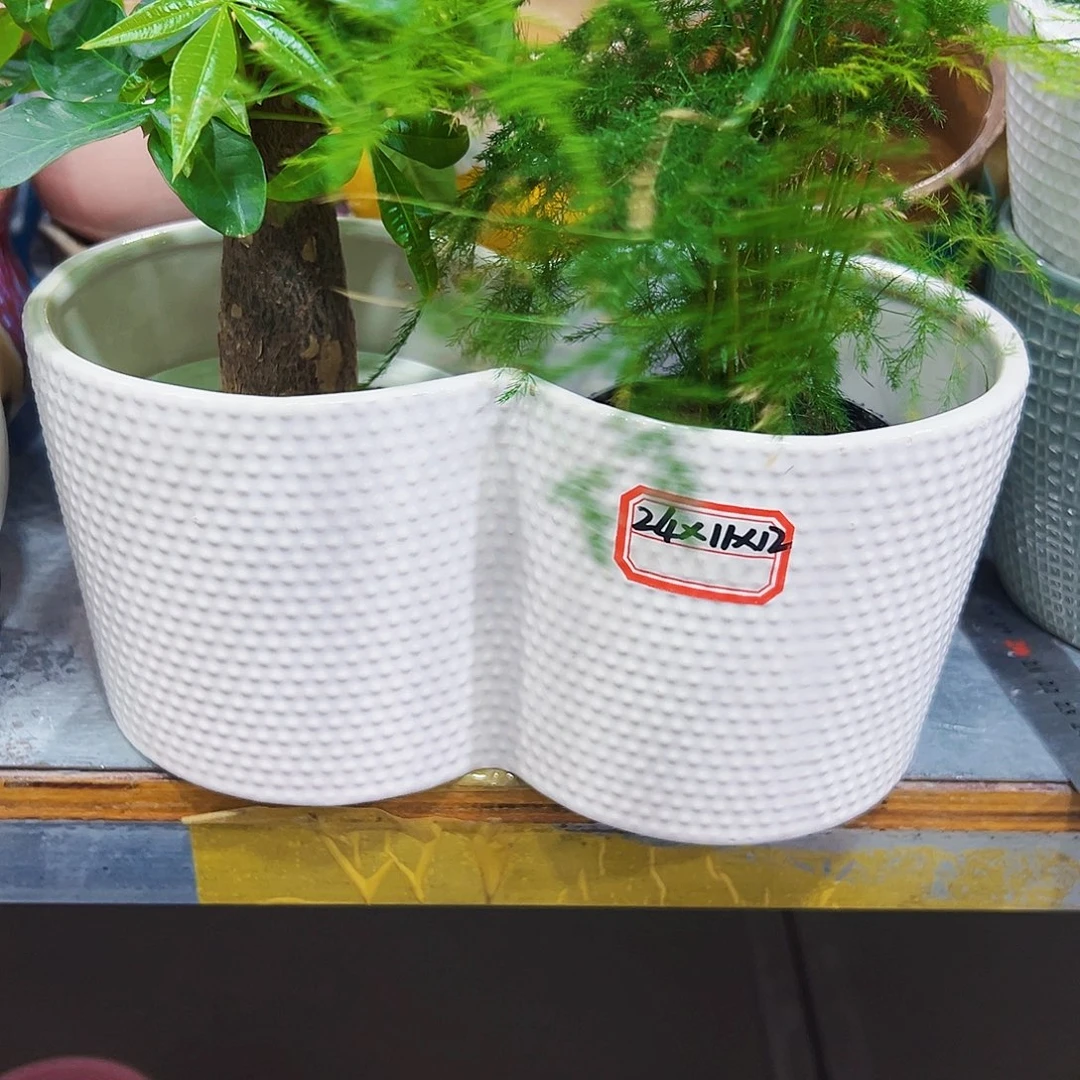 外贸尾单陶瓷花盆凑单10米包邮