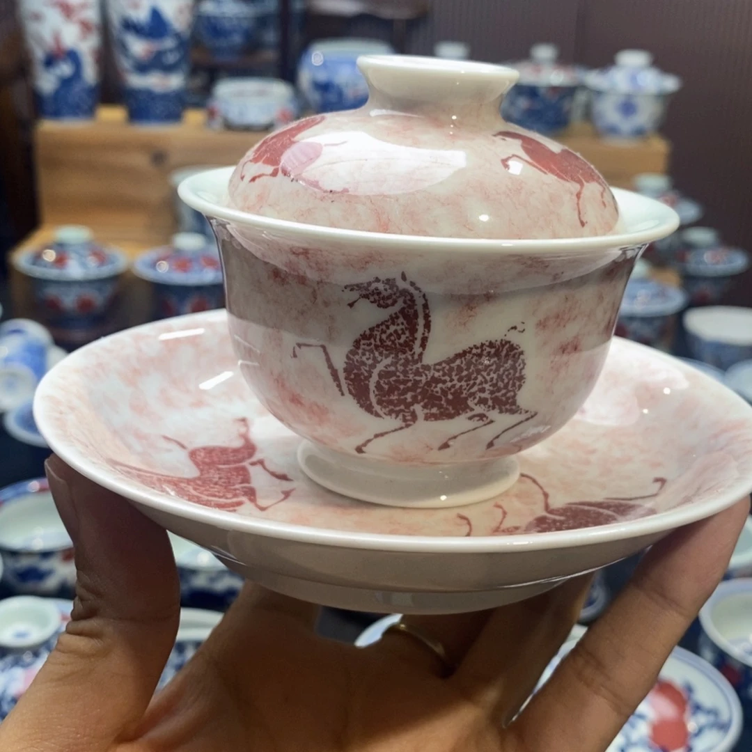马到成功拓片两件套手绘