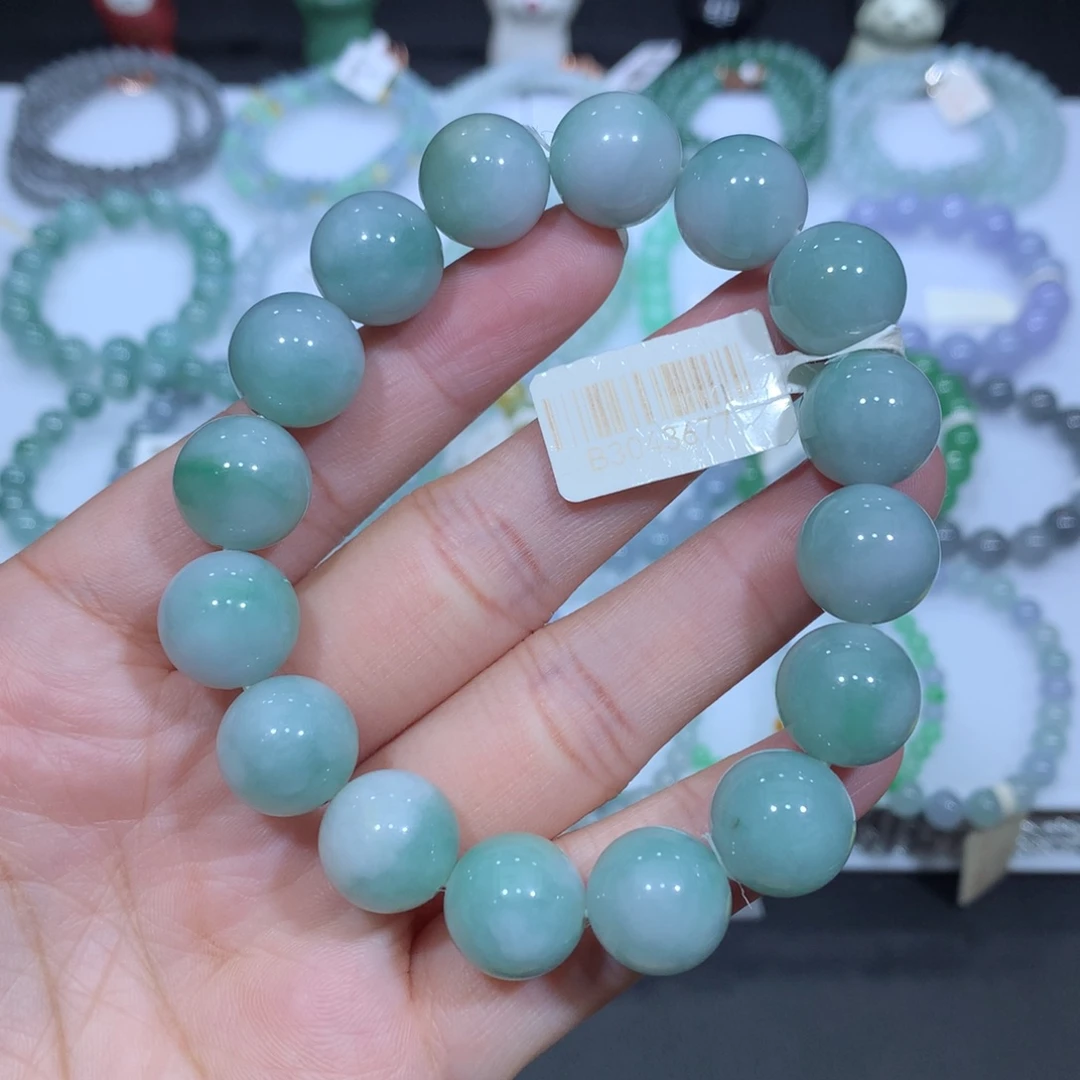 未镶嵌手串翡翠天然