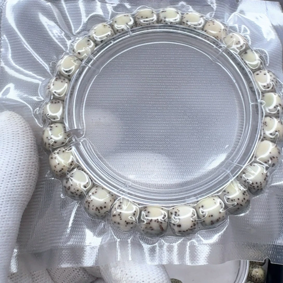 星月菩提手串9×8河豚石玉   1236