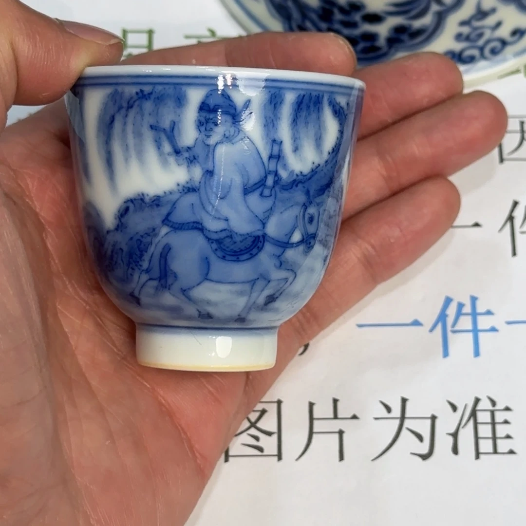 杯子瓷当代仿古精品全手工