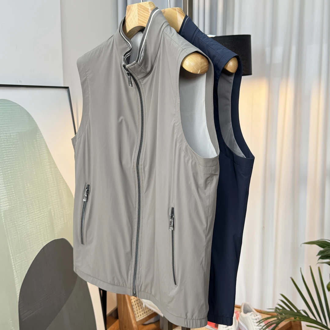 SANFOTO【上新】男士春款商务时尚气质款立领马甲31229