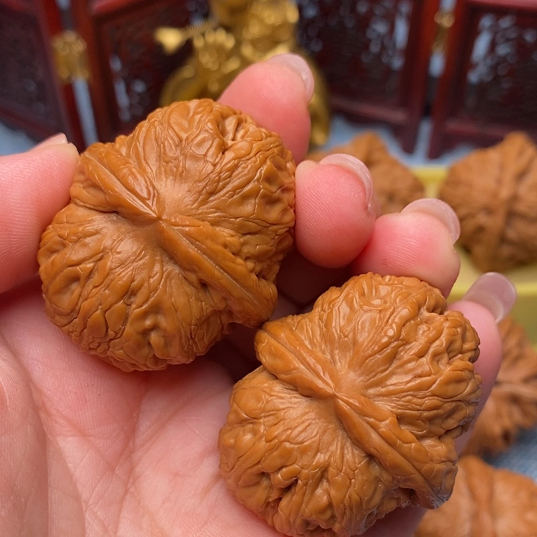 文玩核桃把件42全品绝配元宝