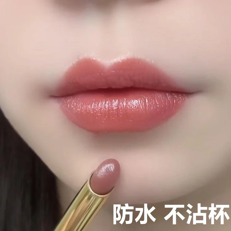 李佳奇推荐正品不掉色口红持久不沾杯肉桂奶茶唇釉哑光防水定妆