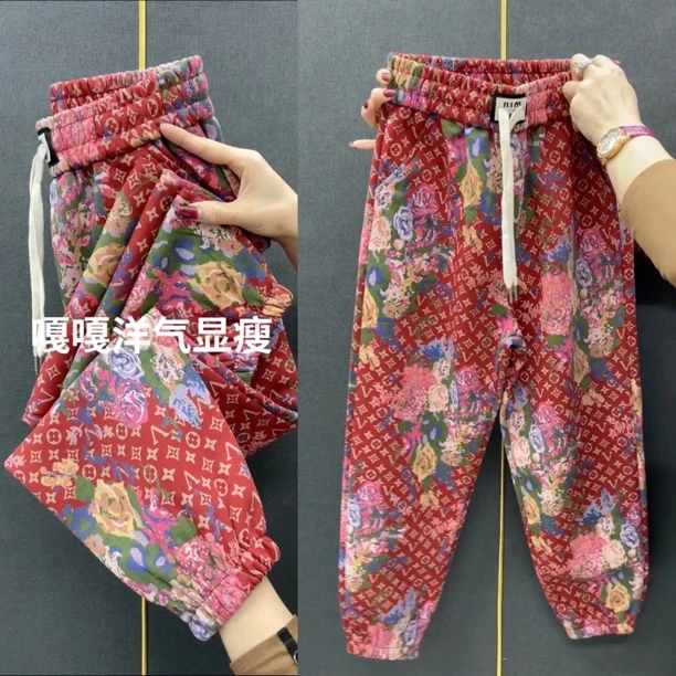 早春洋气休闲裤9952宽松百搭