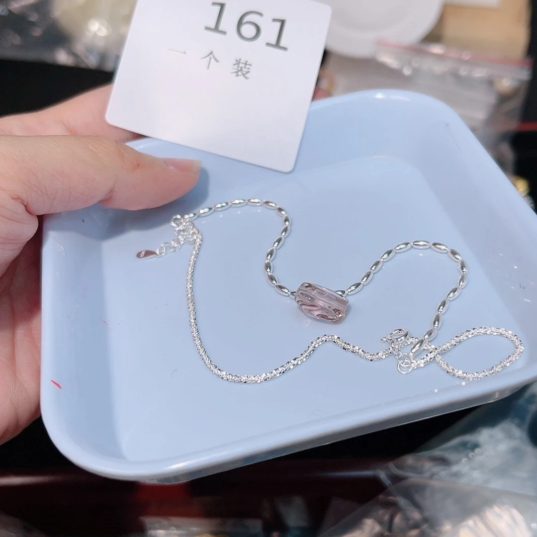 紫晶珠宝半成品银S925镶嵌161