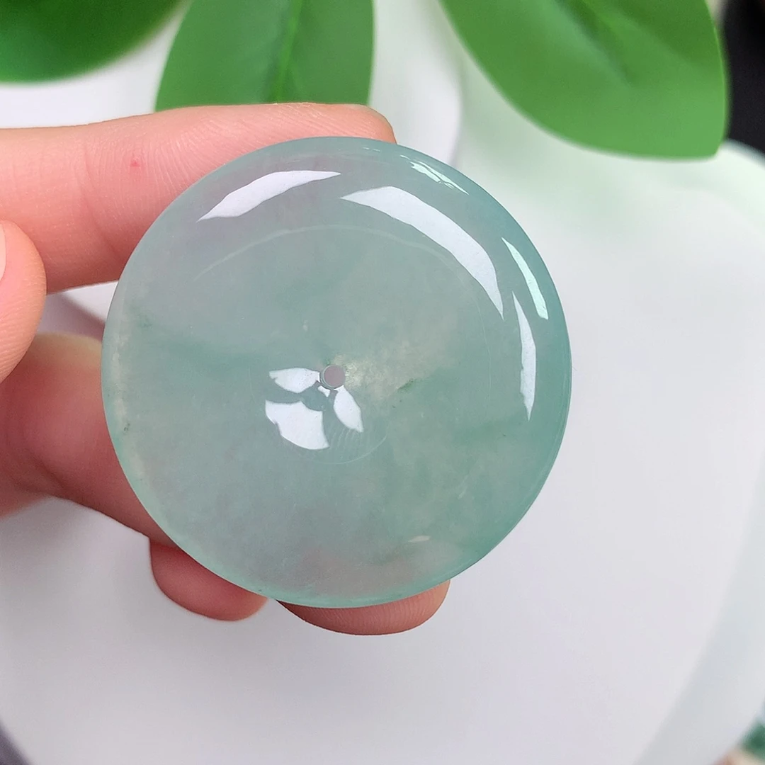 颈饰未镶嵌翡翠平安扣 35.9-6.0mm