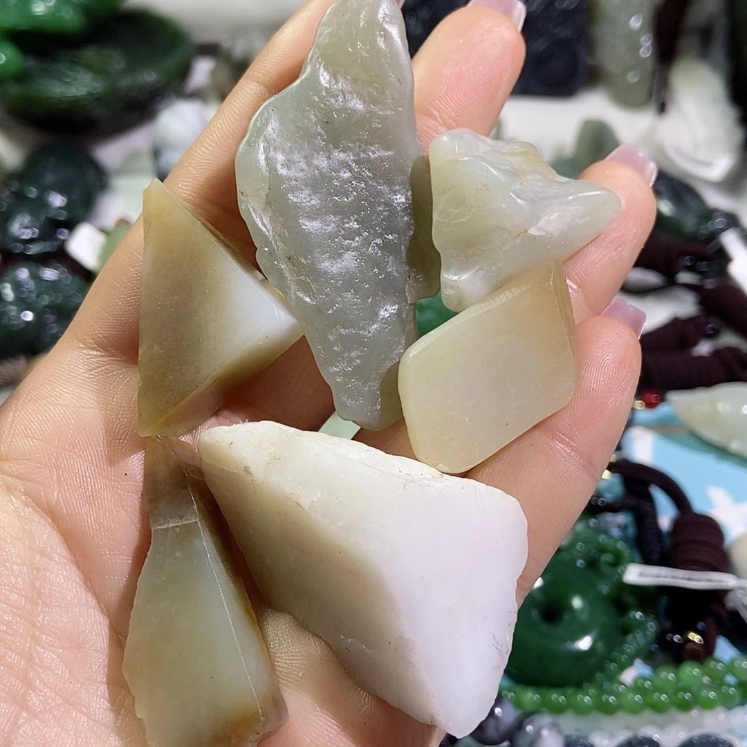 和田玉珠宝半成品未镶嵌