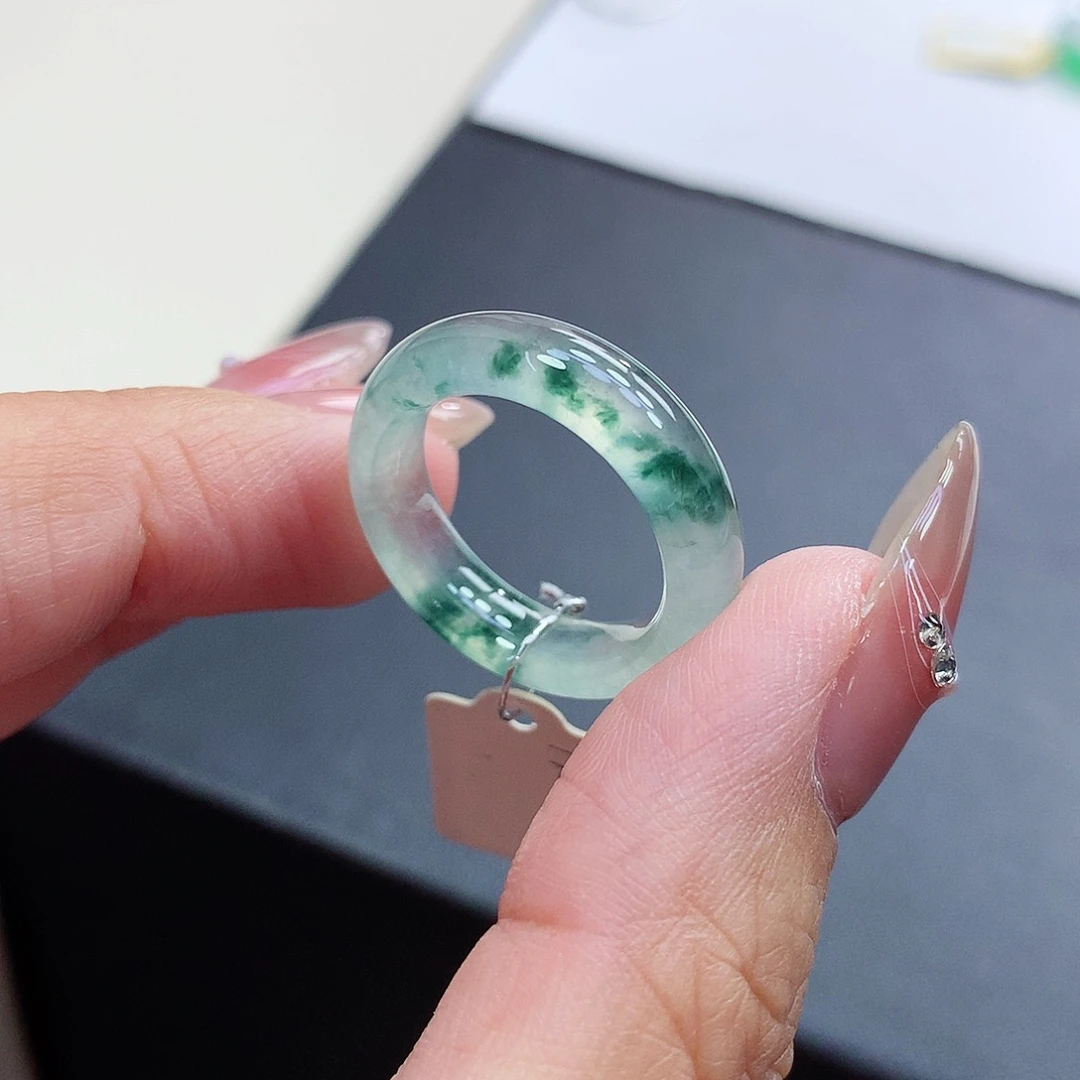 翡翠戒指未镶嵌14-15号