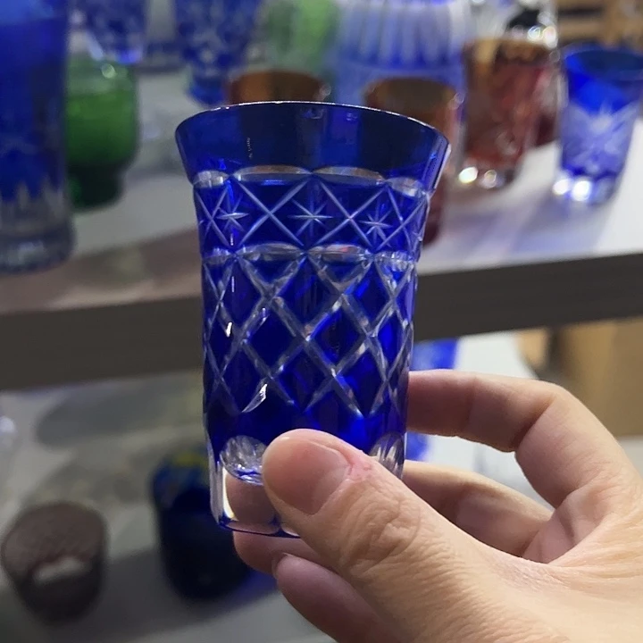 平底款水晶玻璃微瑕一个