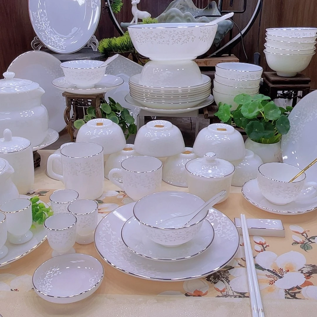 玉瓷景德镇暗香套装