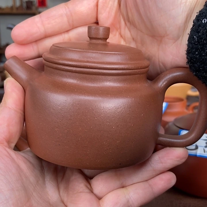 紫砂茶壶全手工底槽清德钟壶
