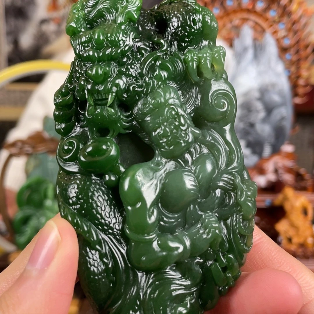 和田玉未镶嵌摆件