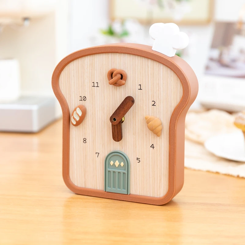 阿楹 新款高颜值ins桌面迷你小时钟摆放台式床头艺术挂钟表女礼物