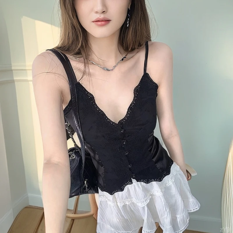 薄款上衣修身外穿背心女新中式蕾丝吊带2025内搭国风夏季新款打底