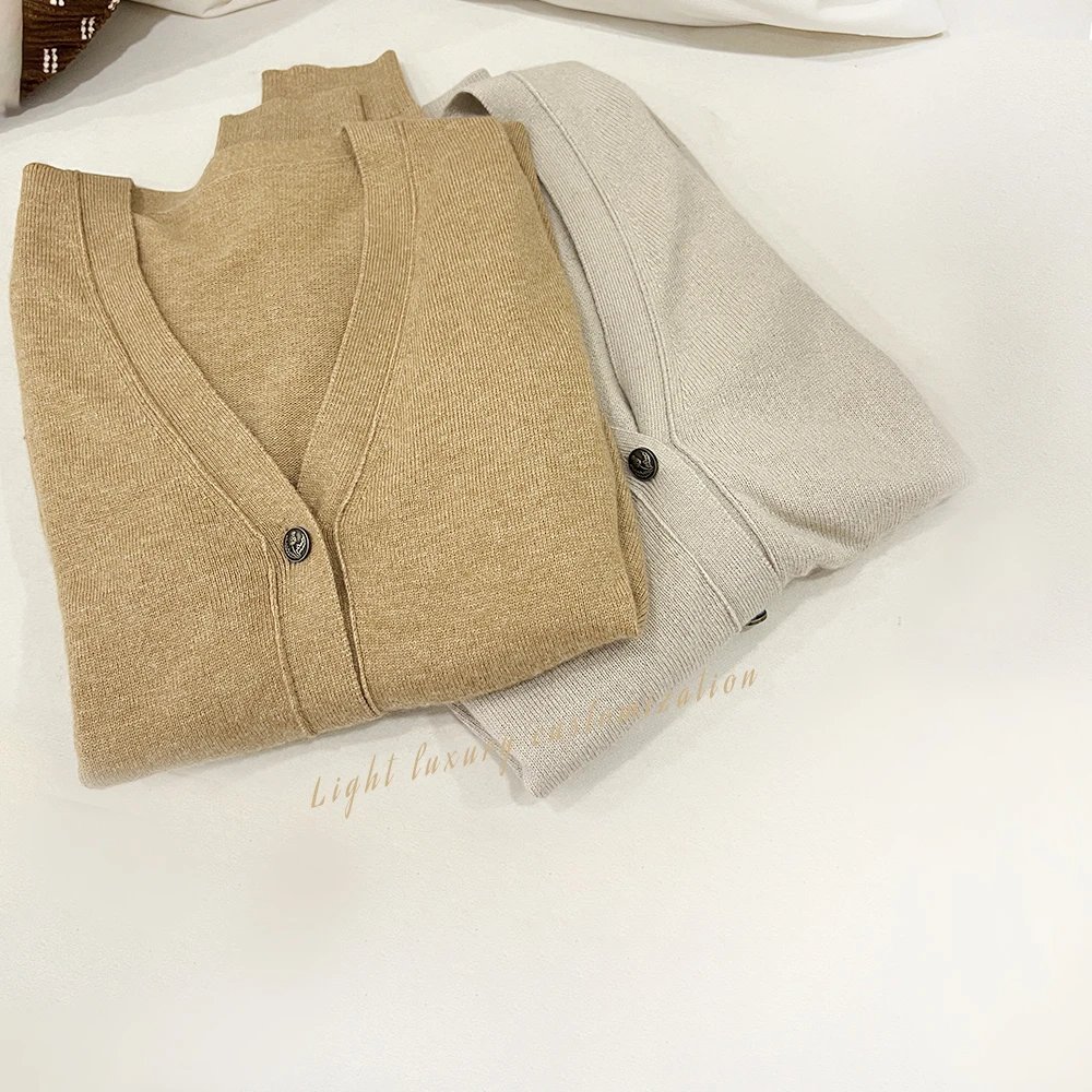 【新品上市】轻奢百搭经典毛针织衫休闲纯色时尚秋冬长袖开衫MS0922