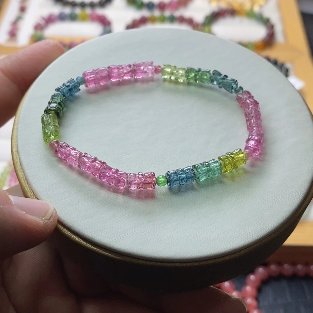 碧玺碧玺手链未镶嵌