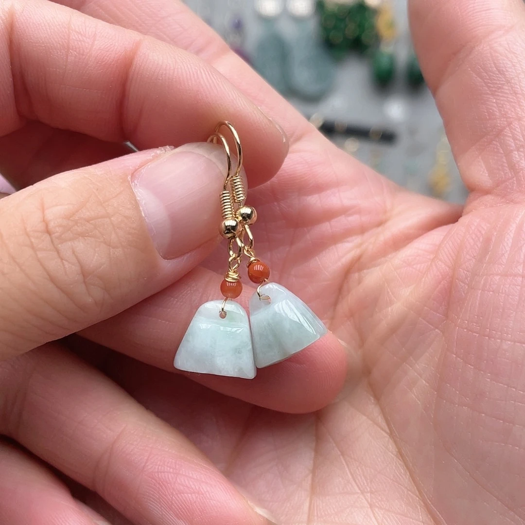 翡翠合金耳饰63524