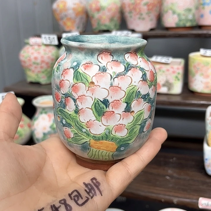 兔****手工制作多肉花盆