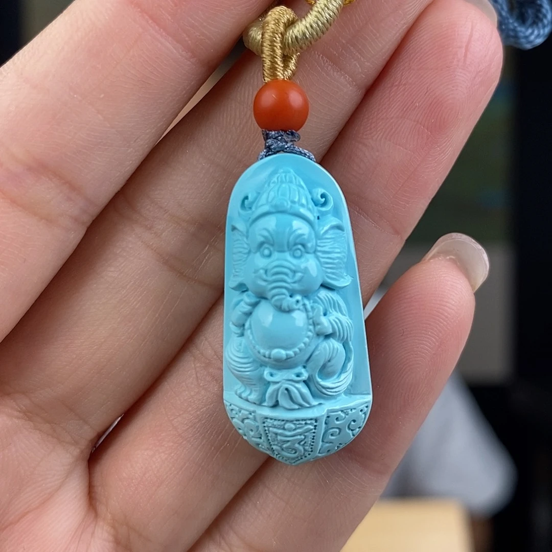 未镶嵌绿松石珠宝奇石鑫*