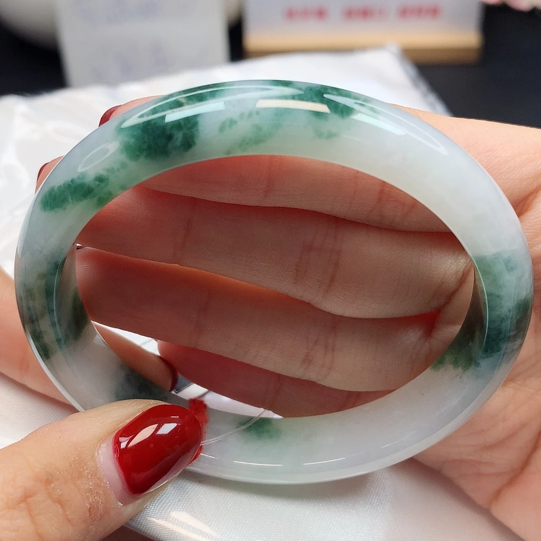 未镶嵌手镯（贵妃镯）翡翠天然缅甸a货翡翠74